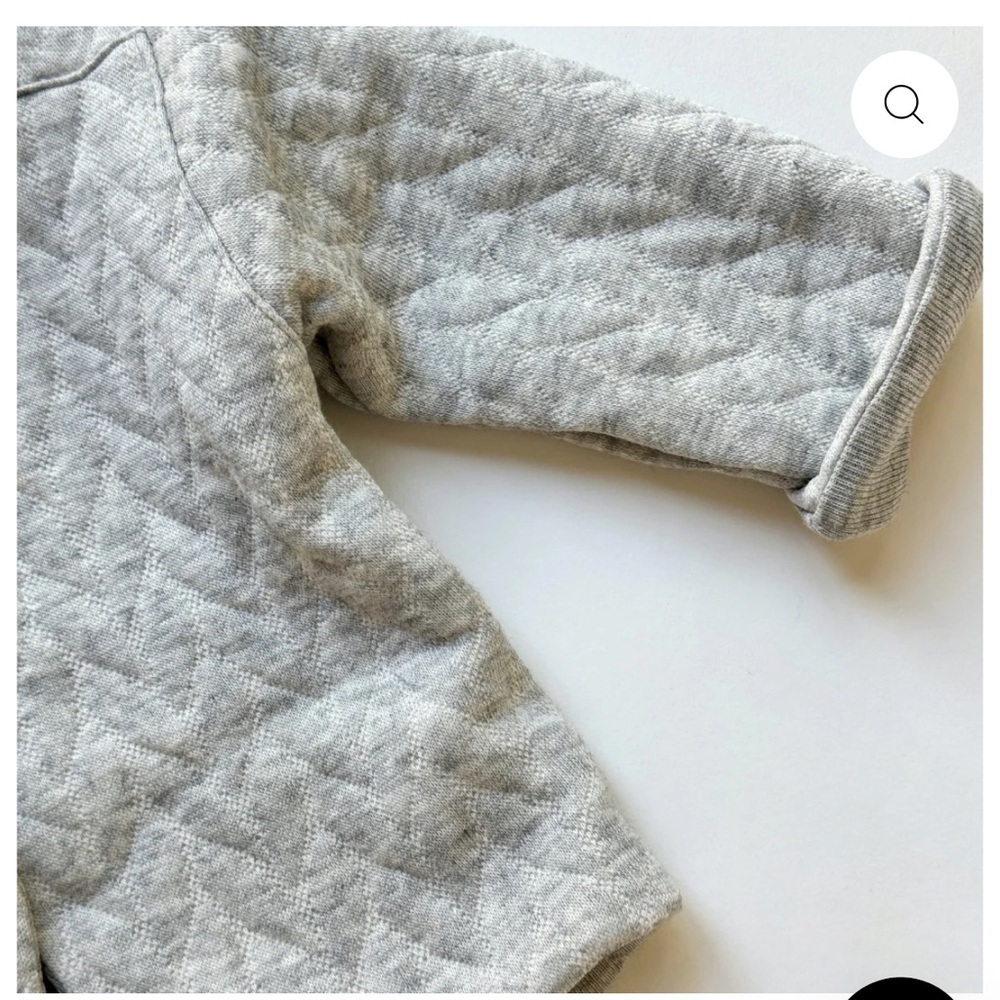 Gray Quilted Baby Outfit by message In A Bottle - Picture 6 of 11